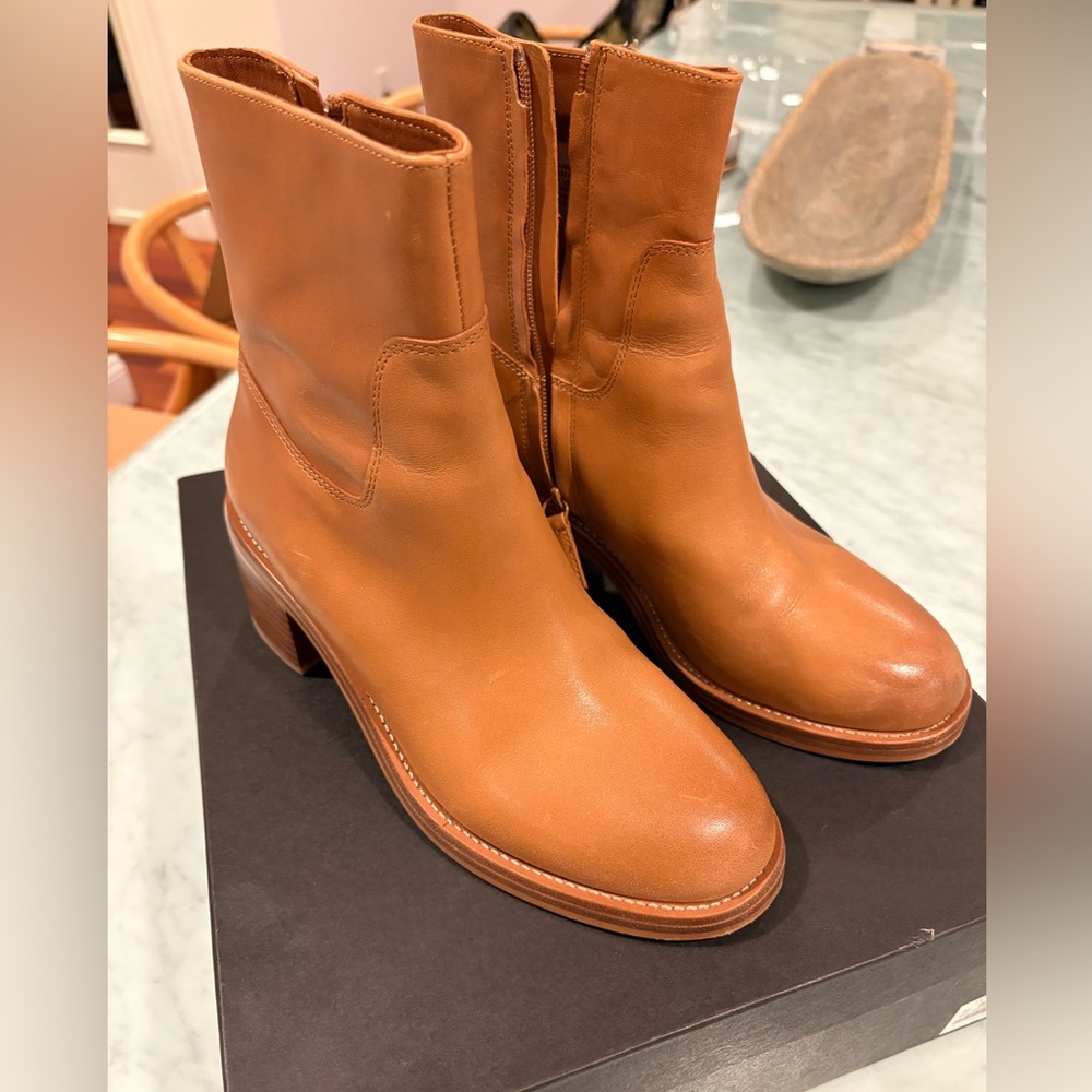 J. Crew Ankle Boot Bootie Caramel Tan 8.5